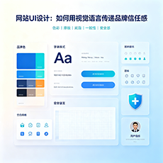 昌都建站-网站UI设计：如何用视觉语言传递品牌信任感